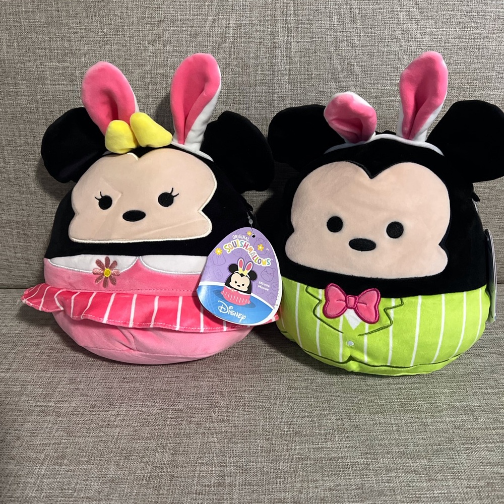 DISNEY Mini & Mickey Mouse Easter Squishmallows Set